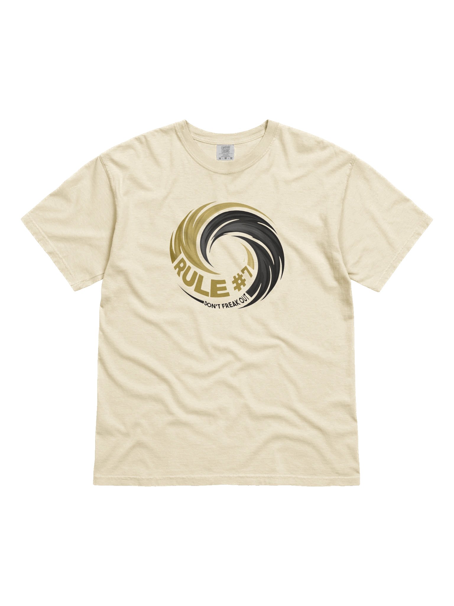 Rule #7 Statement Tee Black and Gold product image (1)