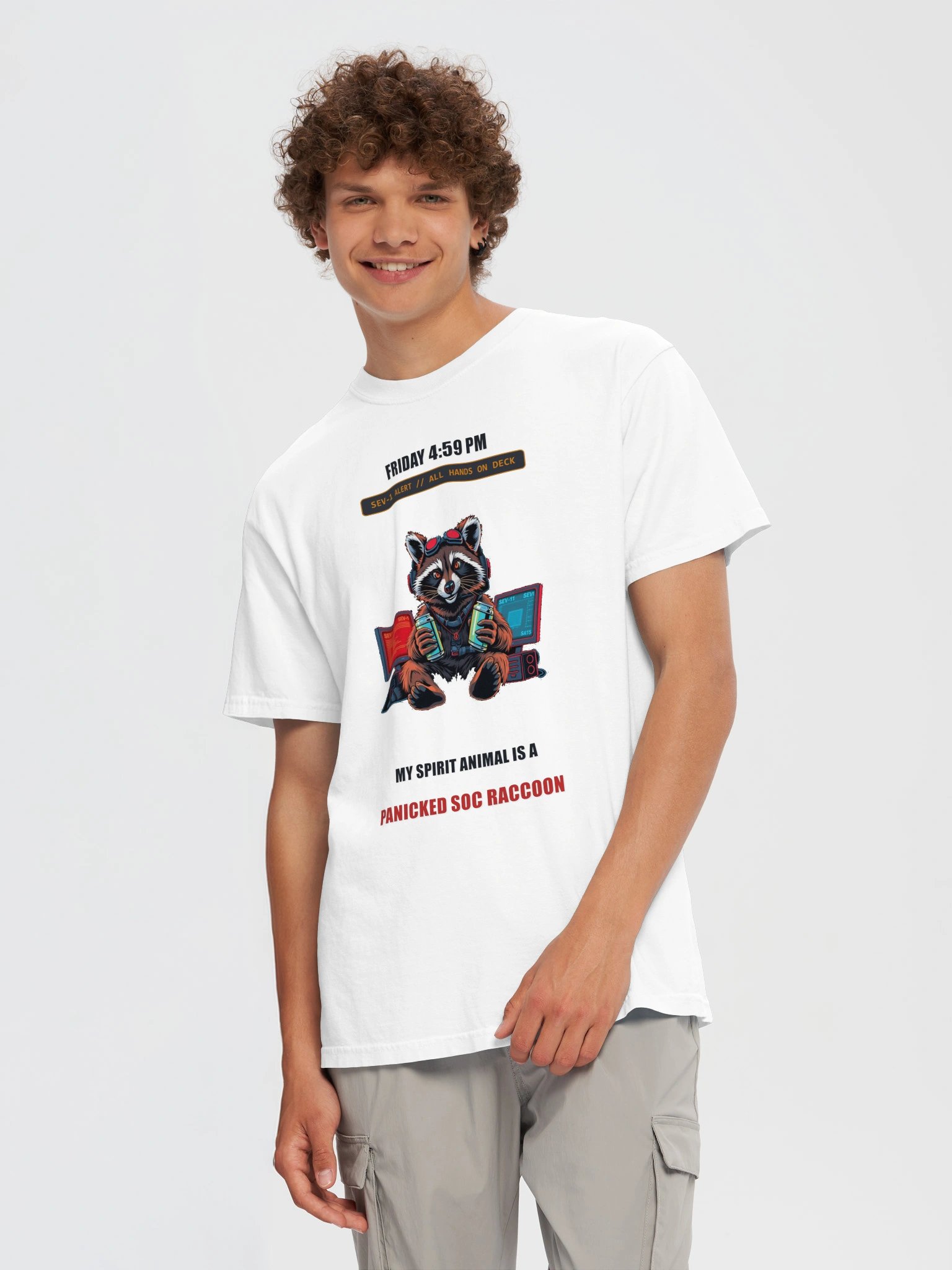 Friday 4:59 PM // The SOC Raccoon Heavyweight Tee - Light product image (56)