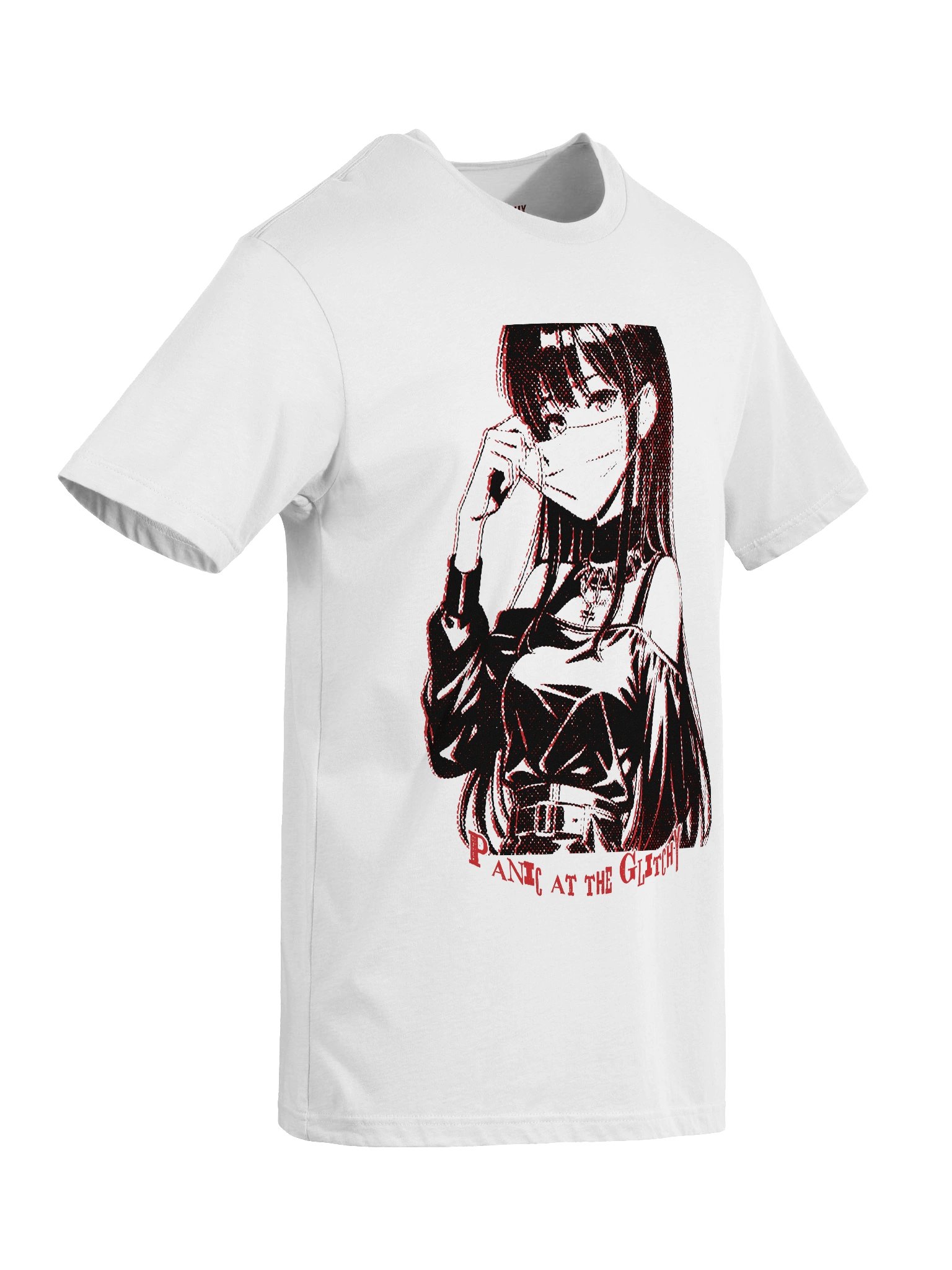 Masked Stamp Panic at the Glitchy Supersoft Tee product image (5)