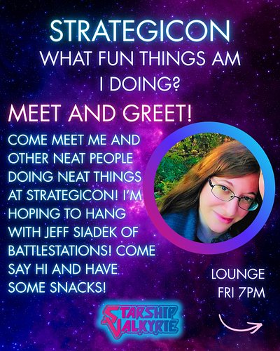 There are an amazing number of fun things you can do at Strategicon @stratcon, so I hope I'll see you this weekend. Here are ...