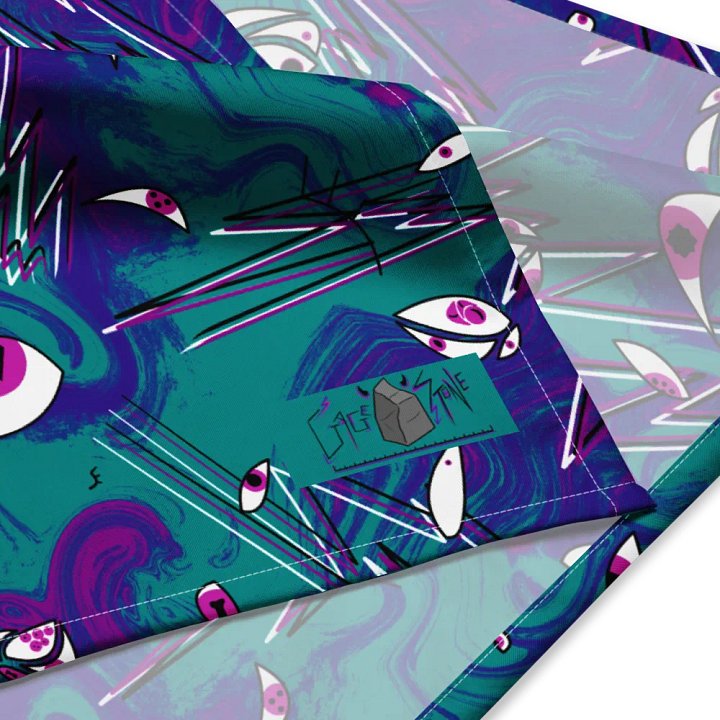 Eye and Lightning Magic (Overdose colours) Bandana product image (2)