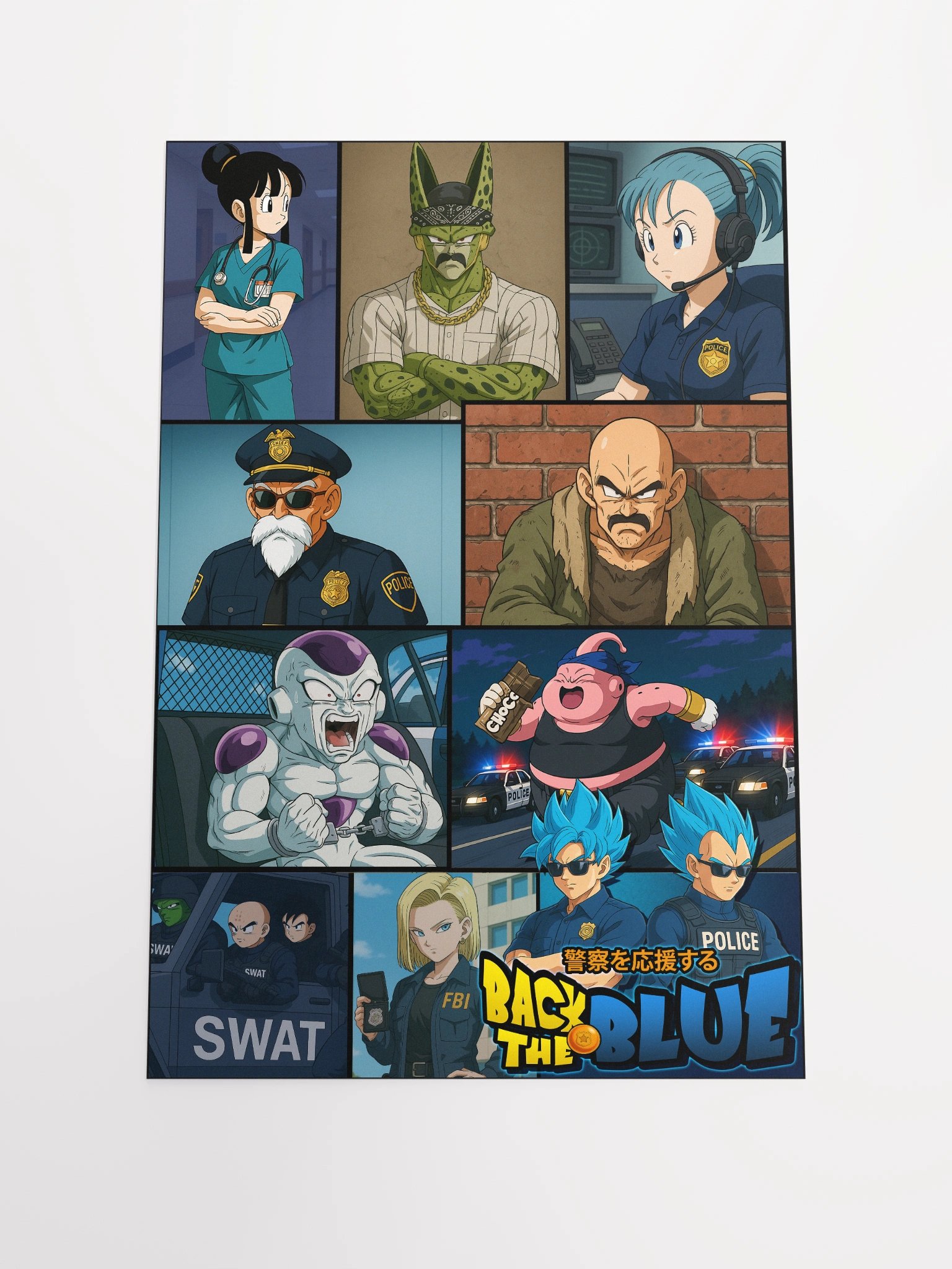 Back The SSJ Blue Poster Print product image (2)