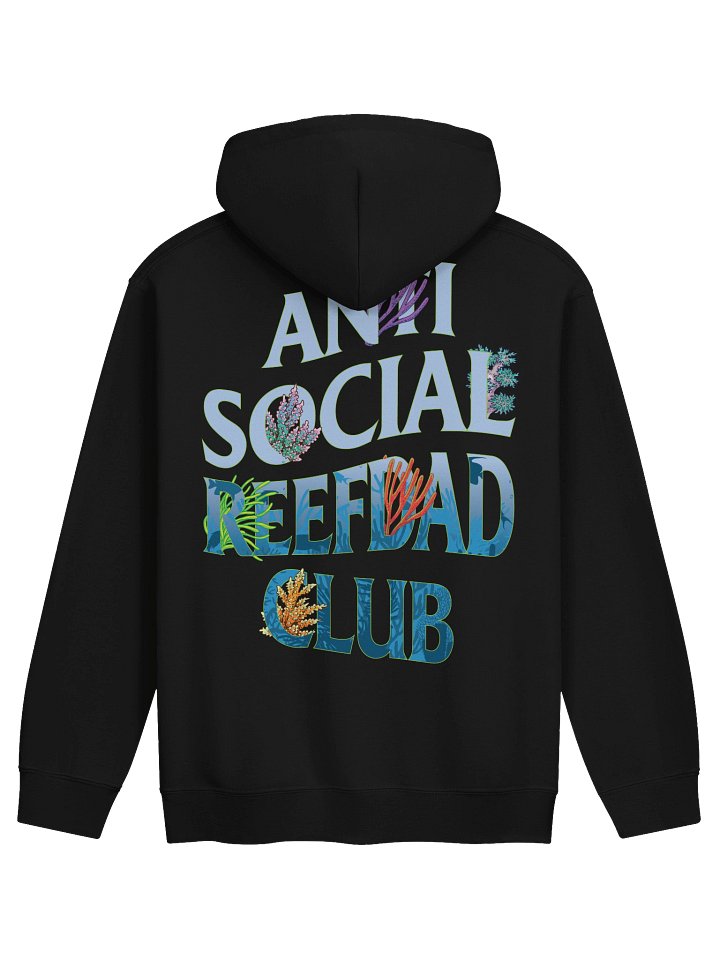 Anti Social Reef Dad Club Hoodie – Funny Coral Reef Fishing & Ocean Lover Graphic Hoodie product image (6)