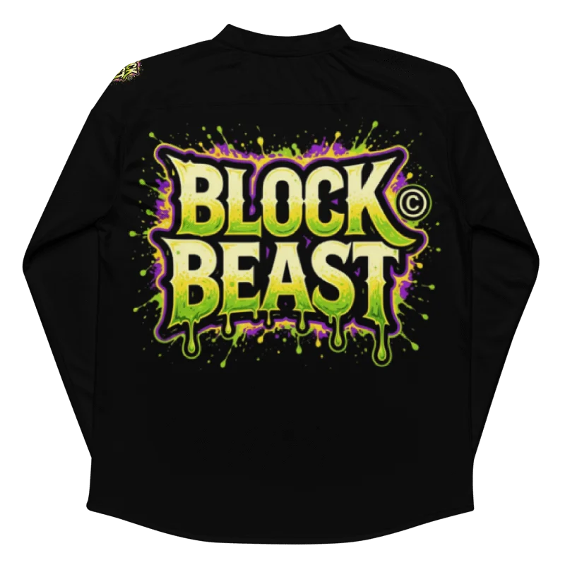 LIMITED EDITION - CNX Core All-over print Unisex Long Sleeve Tee — Block Beast 002 product image (2)