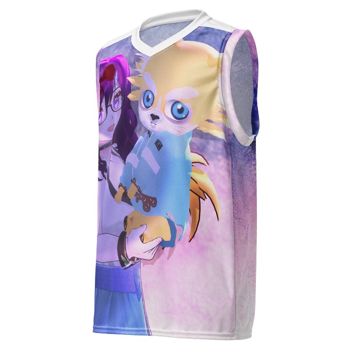 Girl and dog unisex Jersey product image (1)