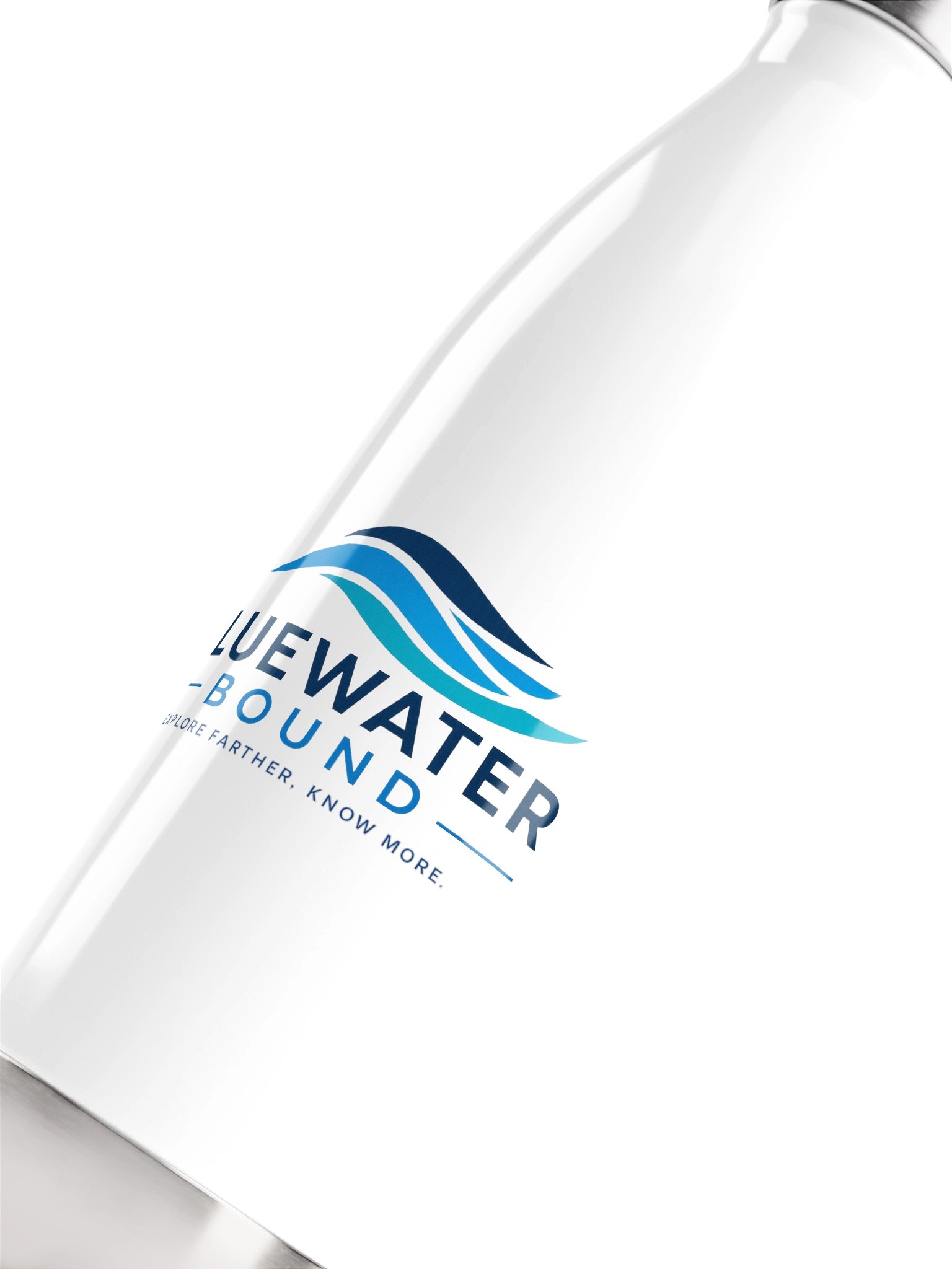 Bluewater Bound Stainless Steel Water Bottle - White product image (5)