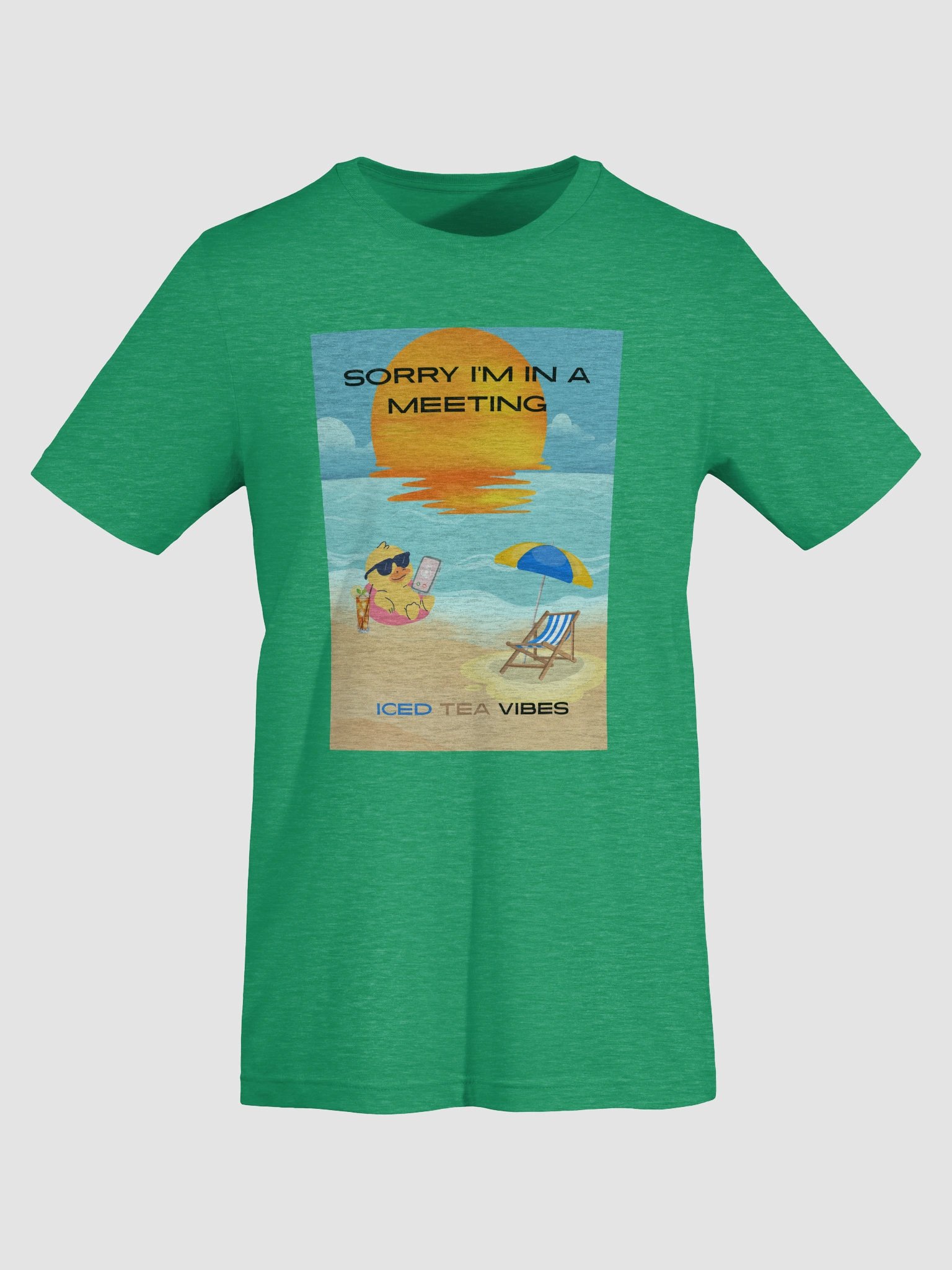 Sunset Duck Iced Tea Vibes T-Shirt product image (7)