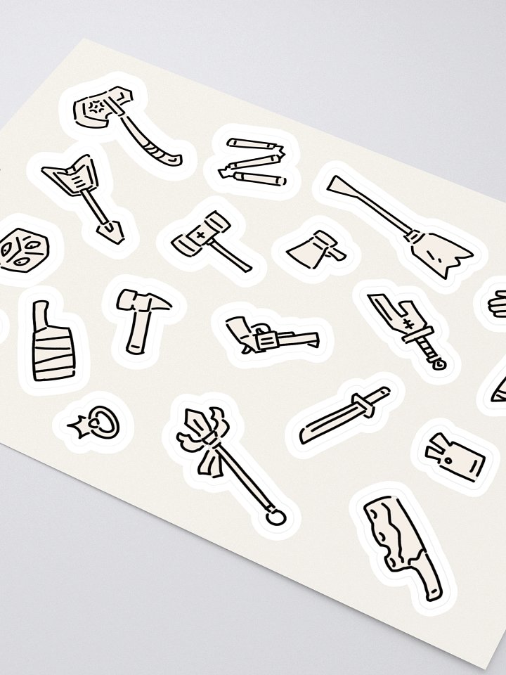 Tiny Cursed Tools Jujutsu Kaisen Sticker Sheet product image (2)