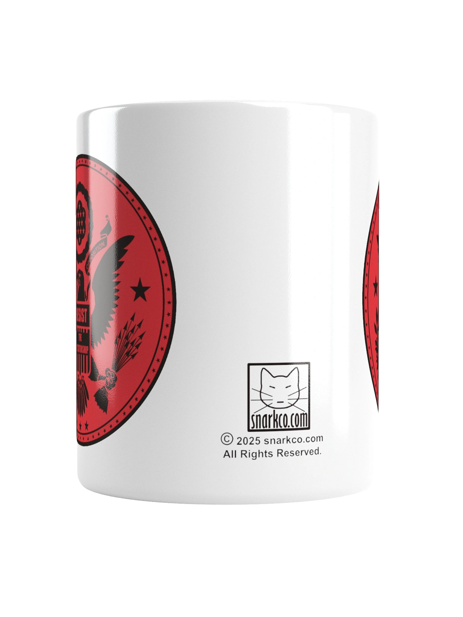 Funny White Ceramic Mug Says: "Resist The Dictatorship. Resistance - Opposition" product image (5)