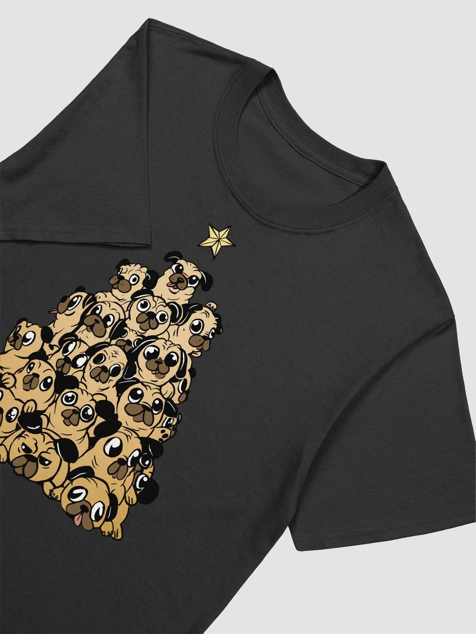 Pug Pyramid Christmas Tree T-Shirt product image (11)