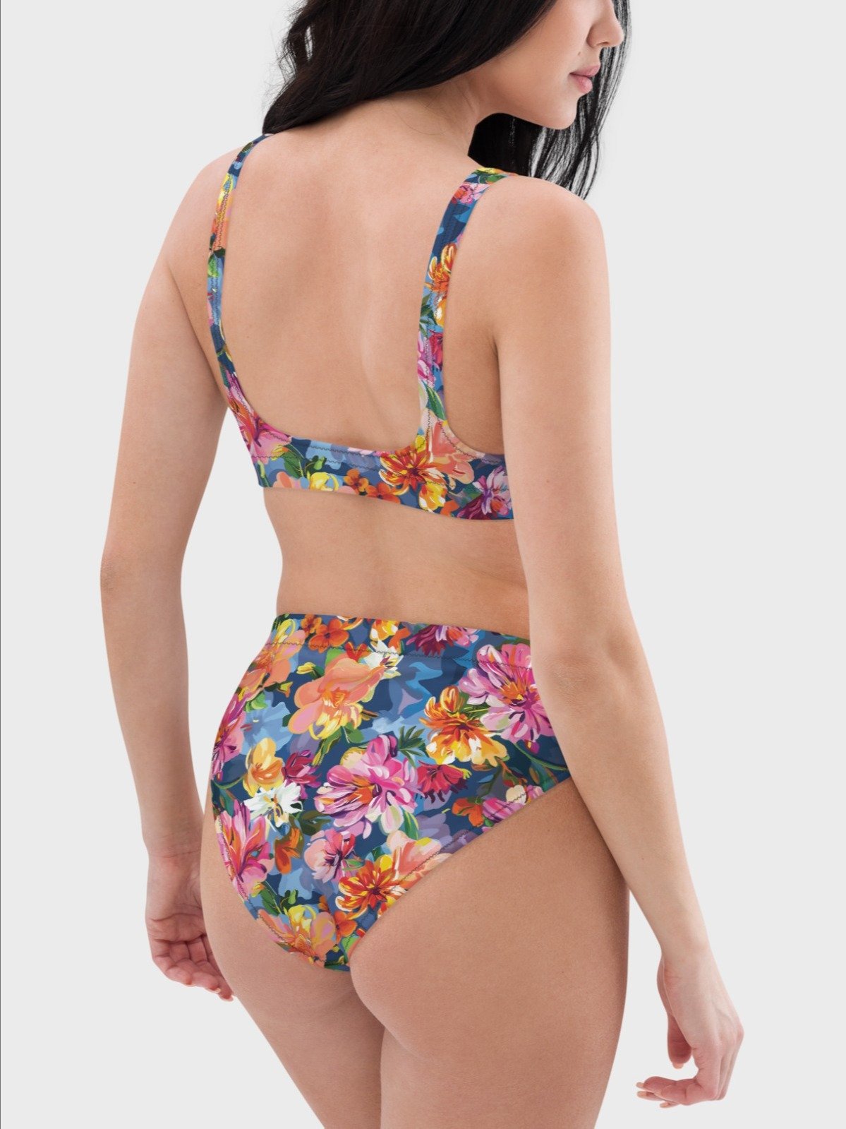 Padded Bikini Top "Bold Abstract Florals" product image (5)