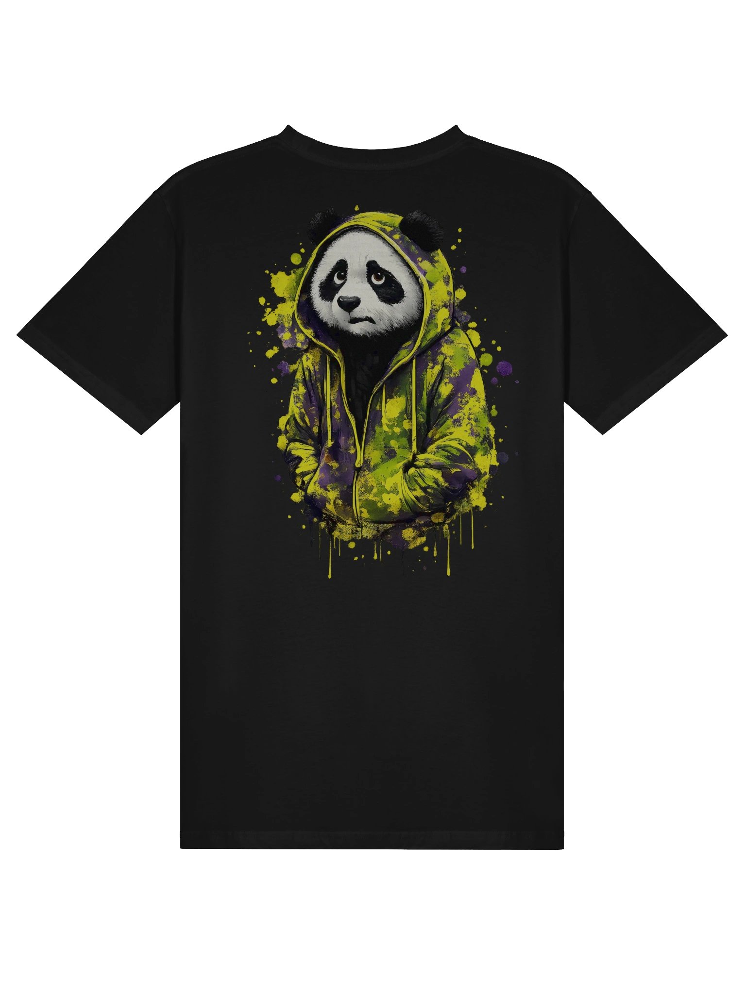Sad Panda Hoodie Graphic T-Shirt - Urban Grunge Streetwear product image (2)