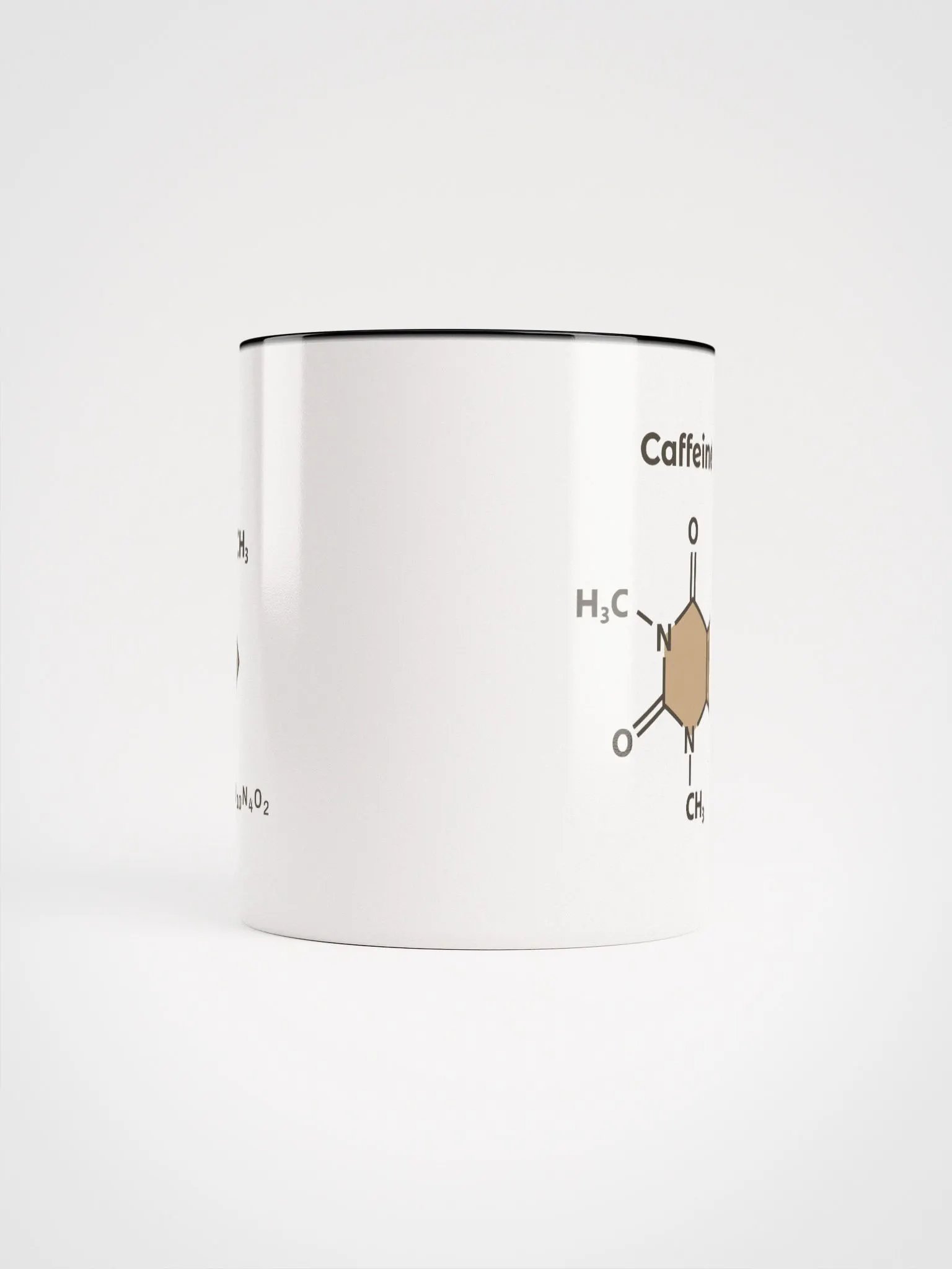 Caffeine Chemical Structure - Ceramic Mug Black Interior product image (10)