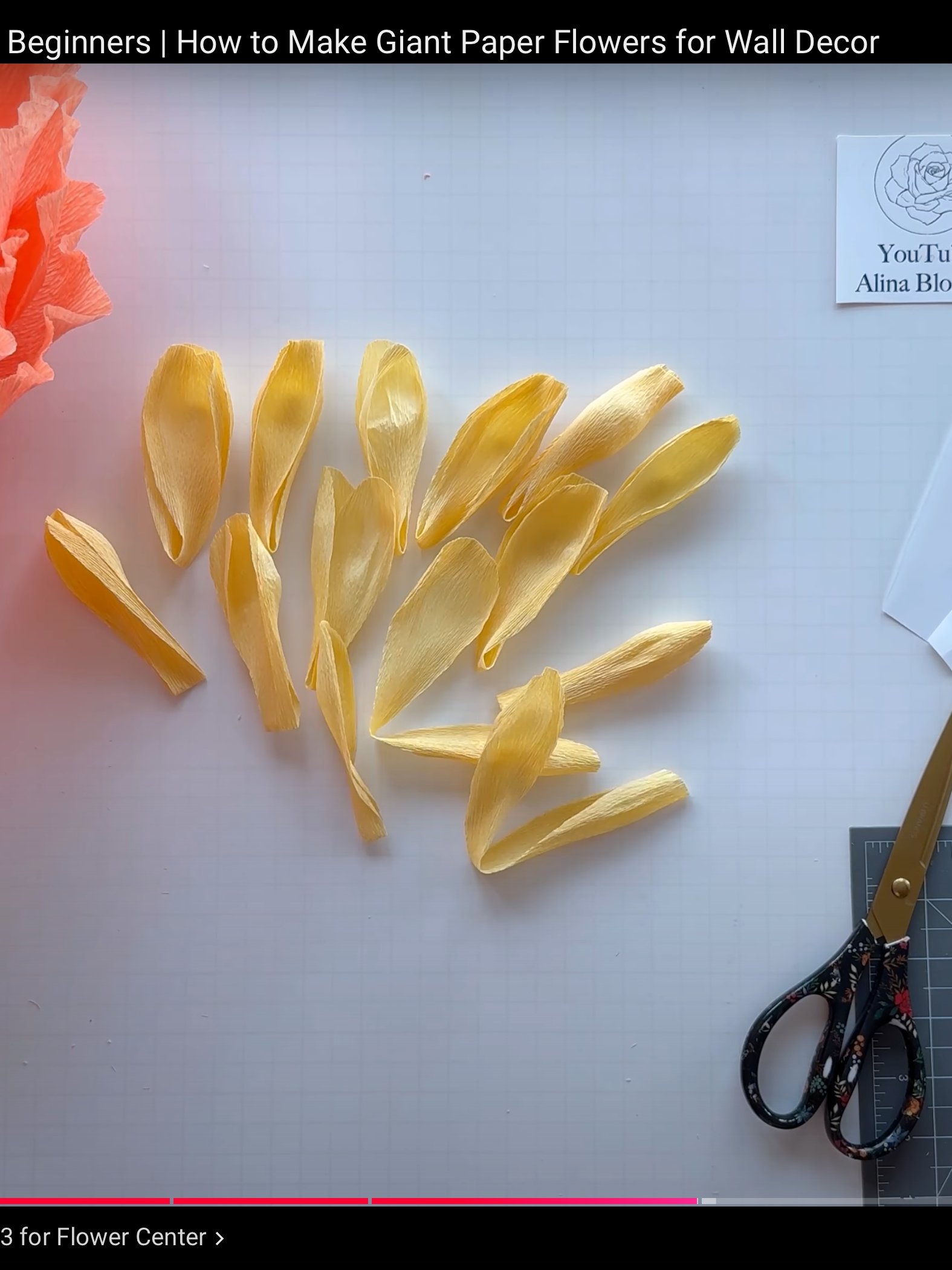 DIY Giant Paper Peony: Templates from Video Tutorial product image (9)