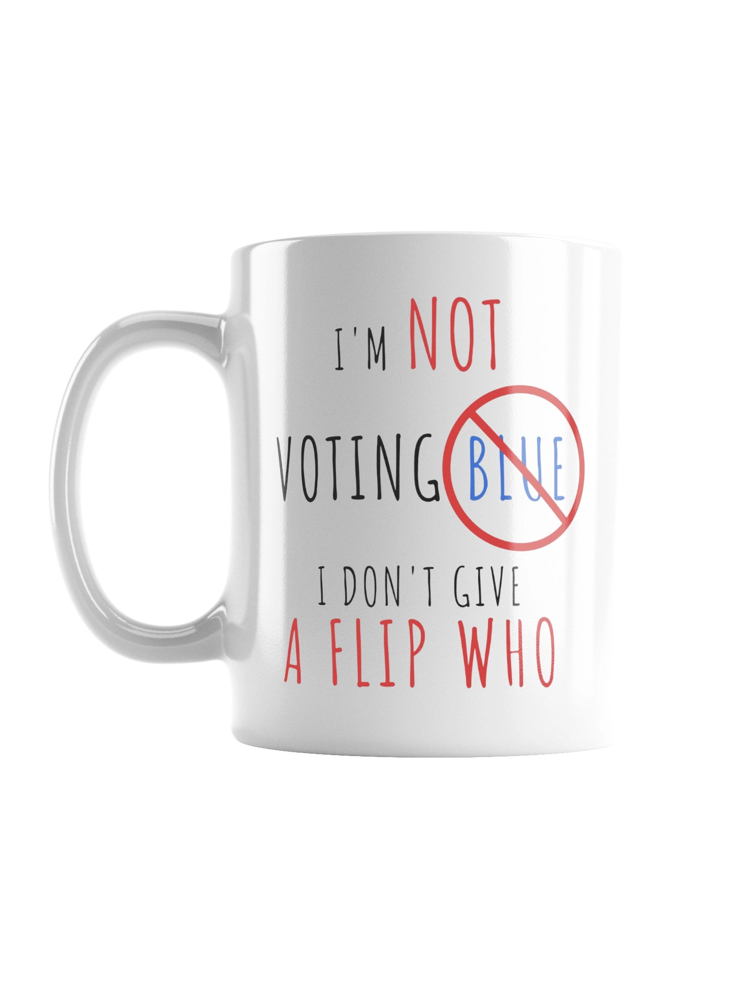 The Not Voting Blue Mug - White product image (1)