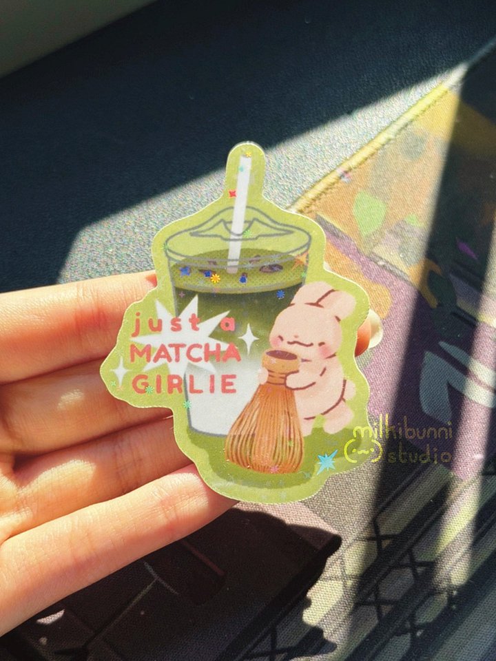 Just A Matcha Girlie Sticker product image (2)