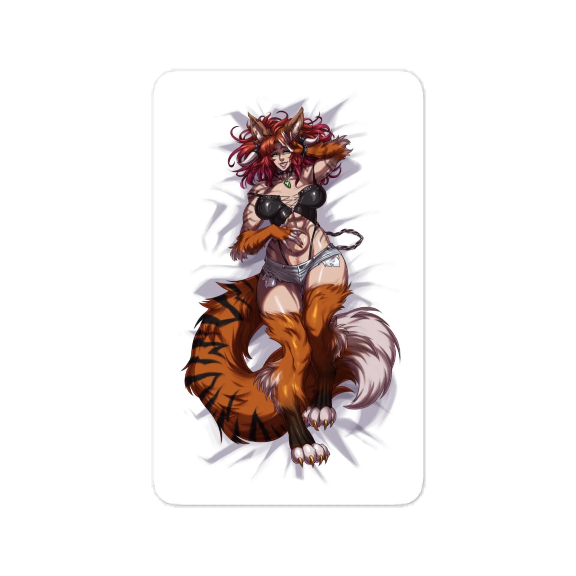Wolfhead and Bed - Vinyl Sticker! product image (1)