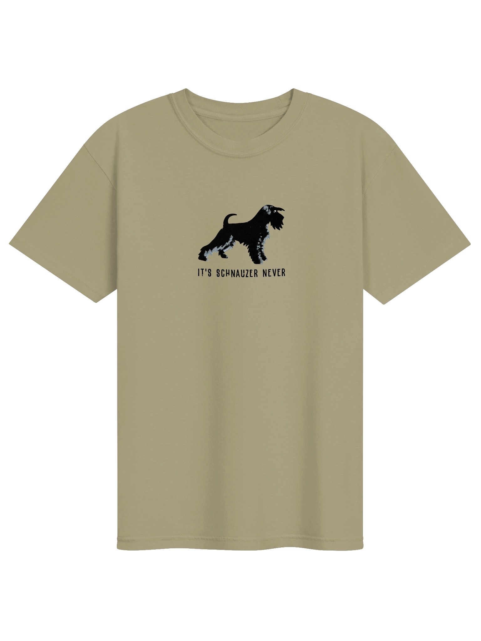 It's Schnauzer Never T-Shirt(Embroidered) of a Miniature Schnauzer(Black) product image (17)