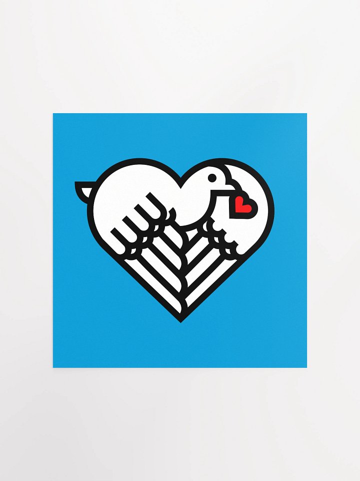 Peace and love art print product image (2)
