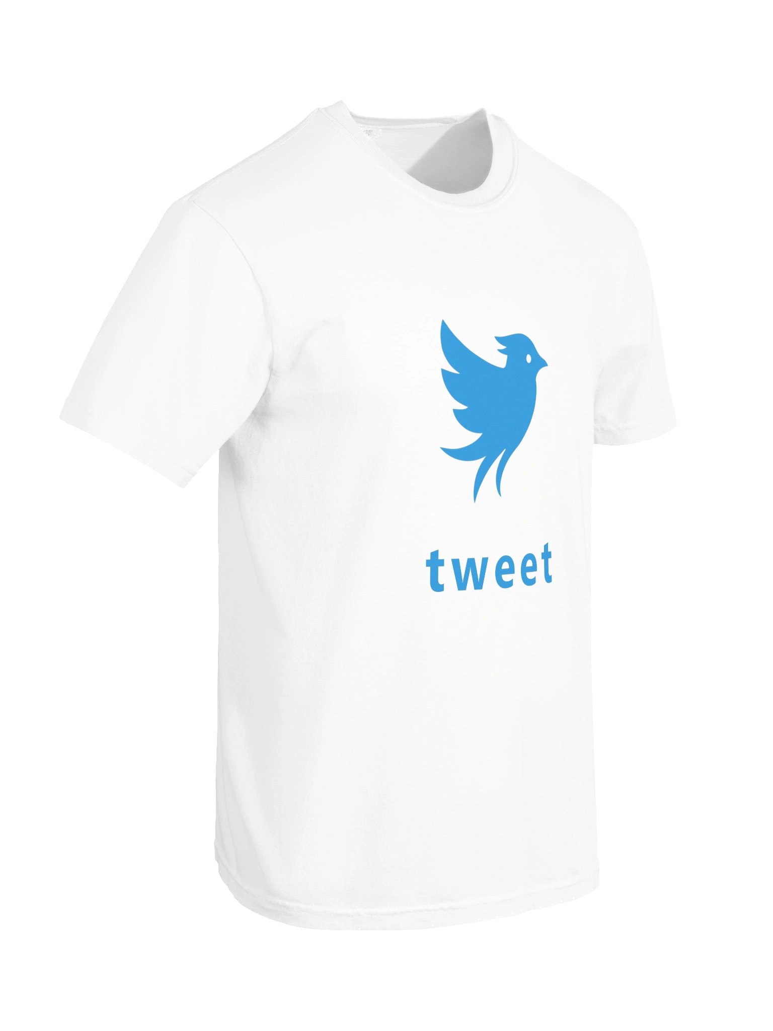 Tweet Logo Bluebird White T-Shirt product image (10)