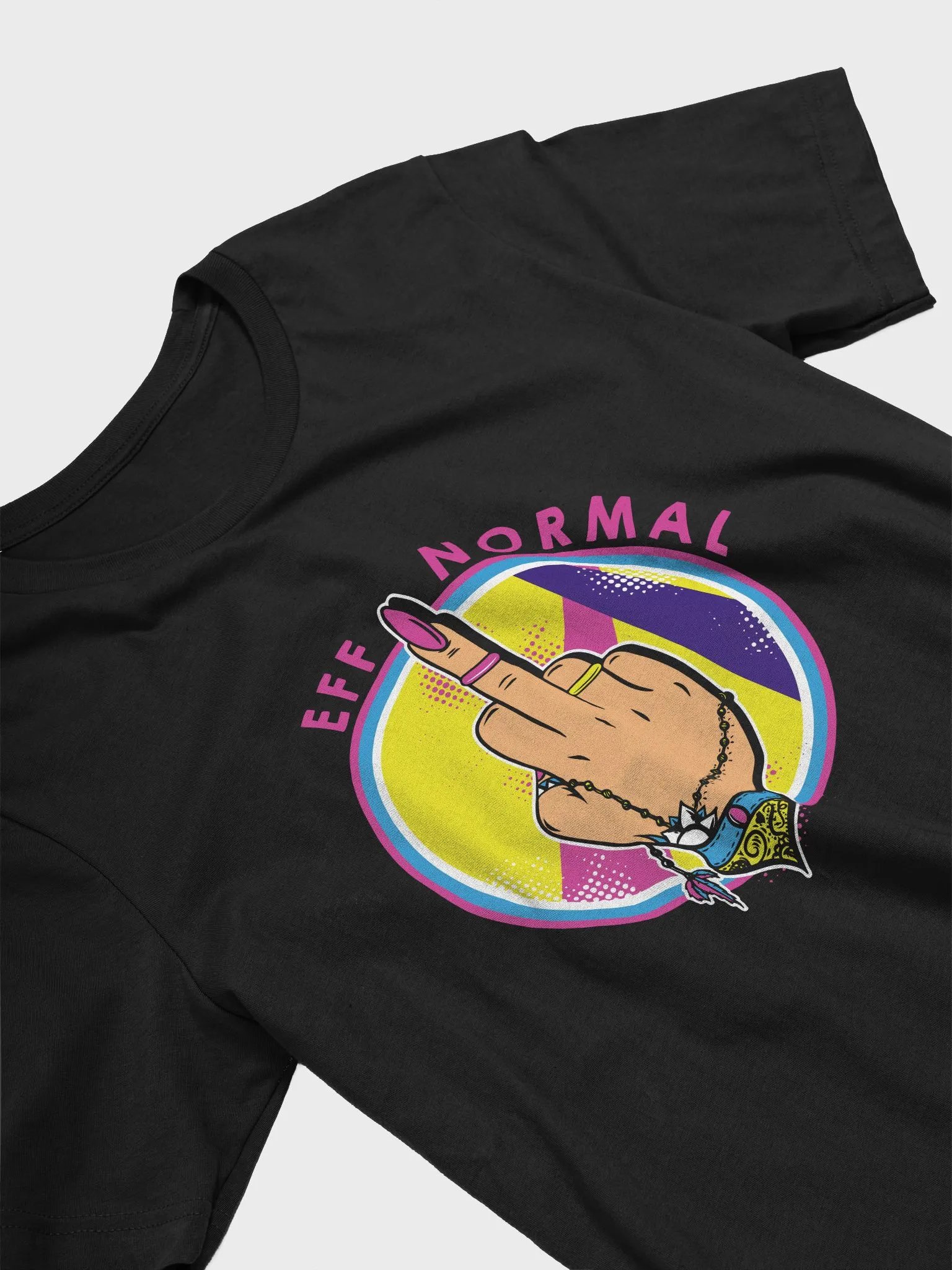 EFF NORMAL Statement Black Tee (Light) product image (3)