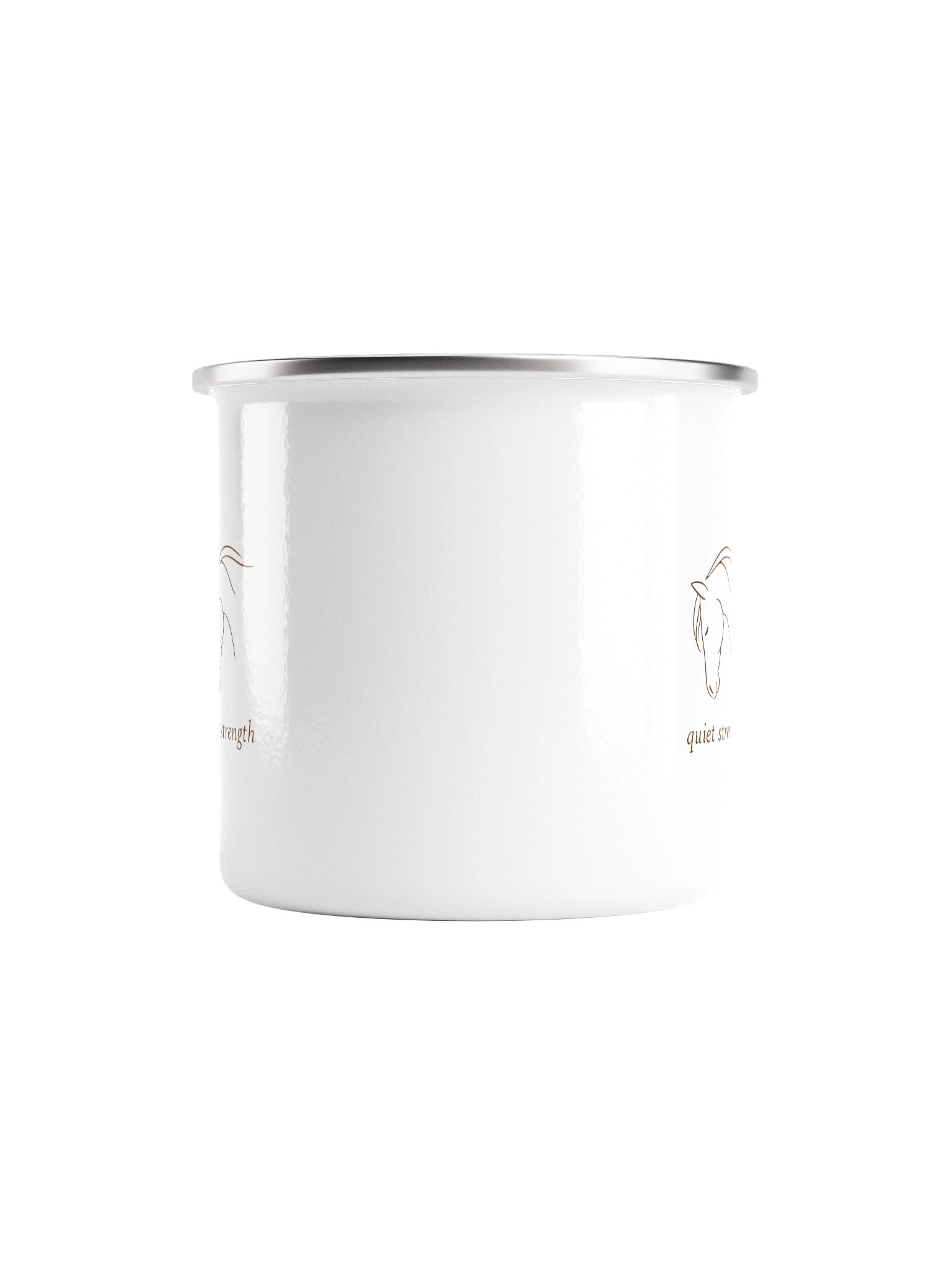 Quiet Strength Enamel Mug product image (2)