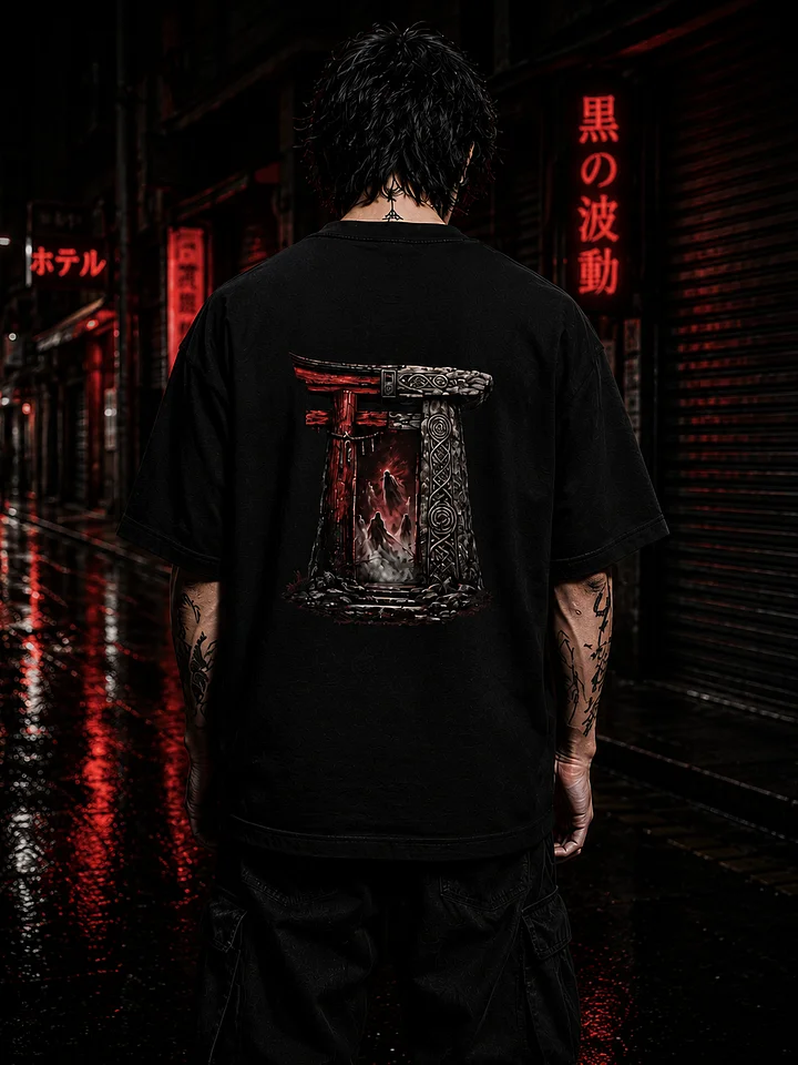 Torii of the Lost Souls – Dark Japanese Streetwear Graphic T-Shirt | KUROVIBES product image (1)