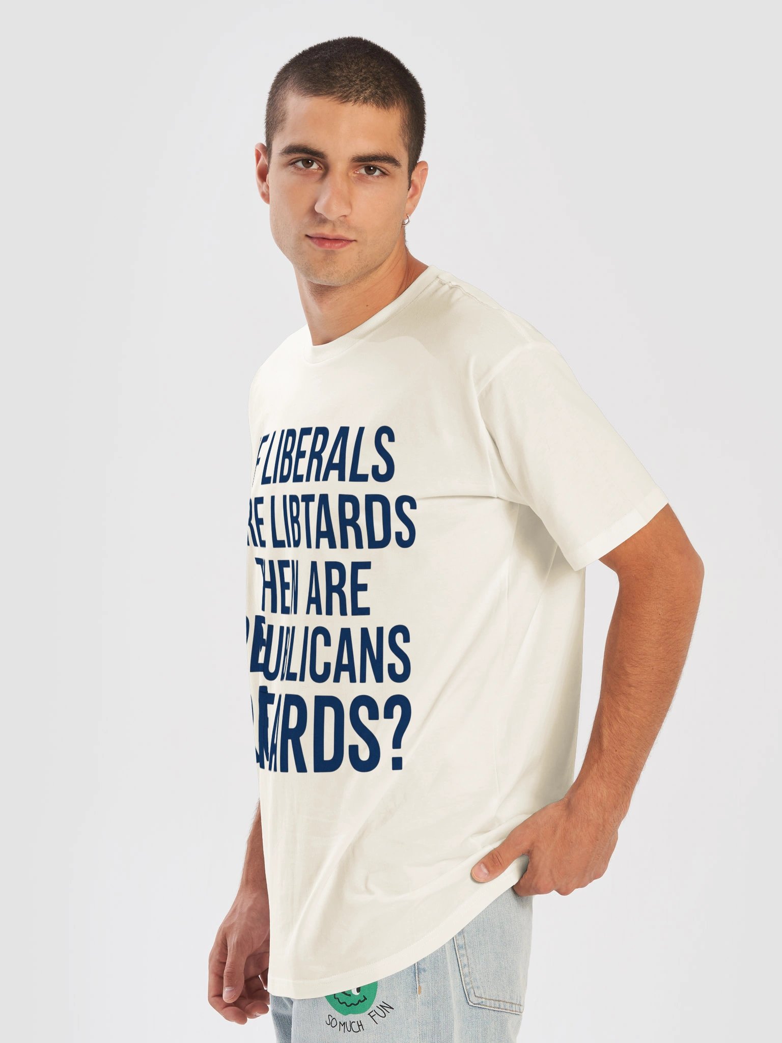 "If Liberals Are Libtards..." Funny Political Satire Unisex Graphic T-Shirt product image (14)