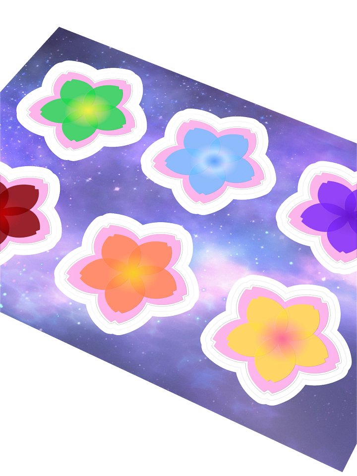Deep Serenity Sakura Stickers product image (2)