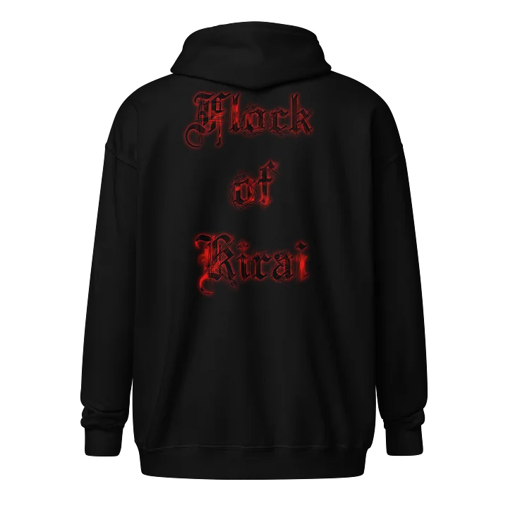 Flock of Kirai Zip Hoodie (Black Logo) product image (2)