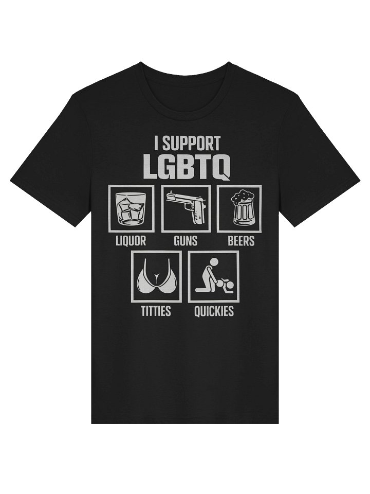 I SUPPORT LGBTQ — Bold Icon Unisex Tee product image (3)