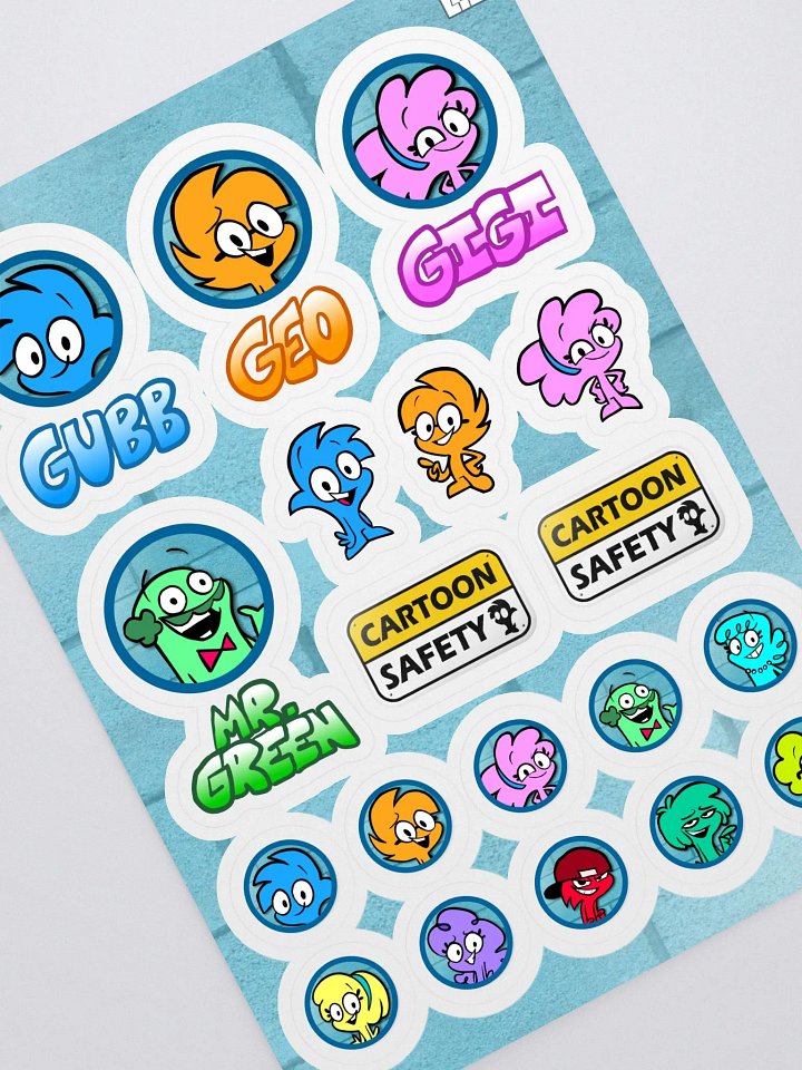 Cartoon Safety Sticker Sheet product image (2)