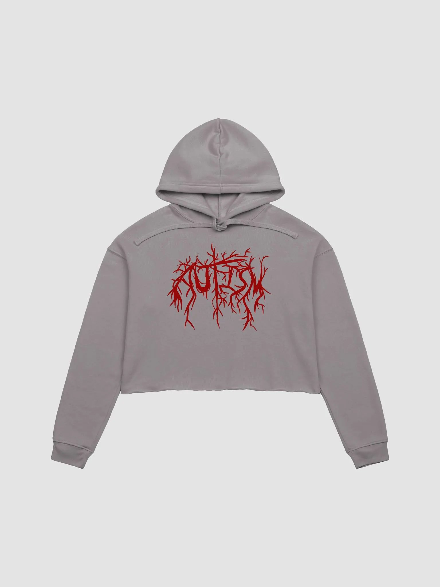 Autism metal crop fleece hoodie product image (3)