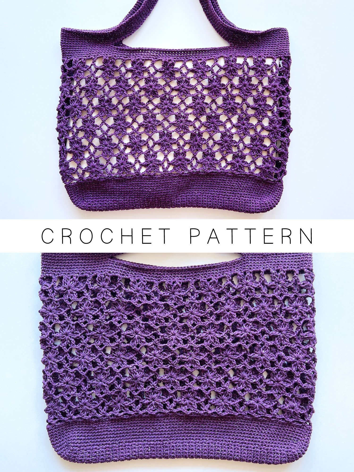 Crochet Pattern: Floral Bag with Cherry Blossoms product image (1)