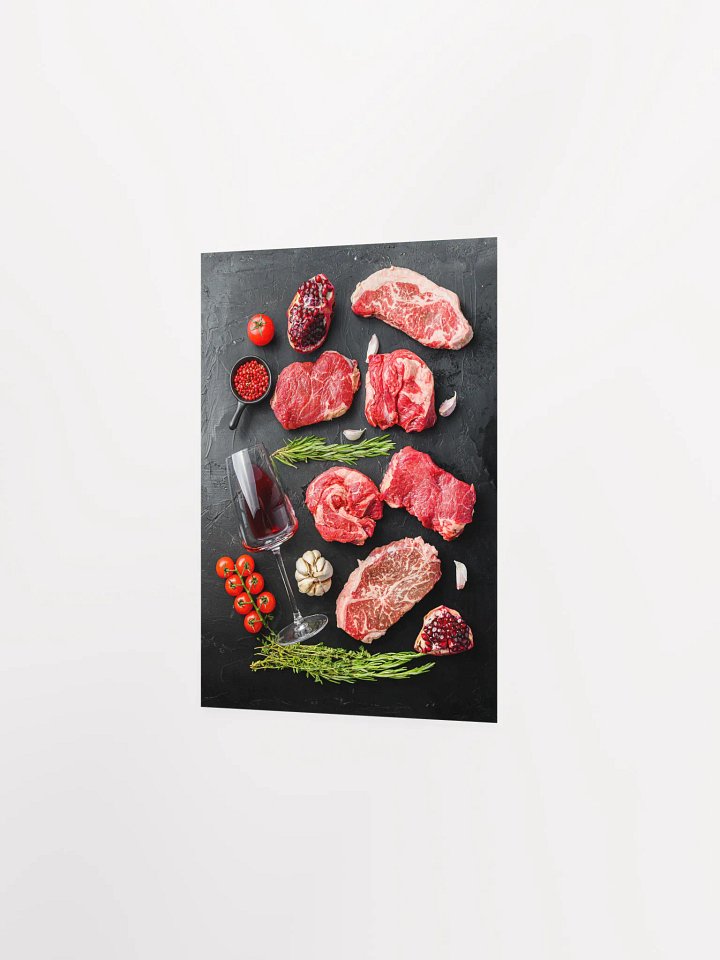 Wine, meat, tomato (Italian, Spanish cuisine) — Food kitchen poster/blackboard, kitchen wall art, aesthetic poster, minimalist poster product image (7)
