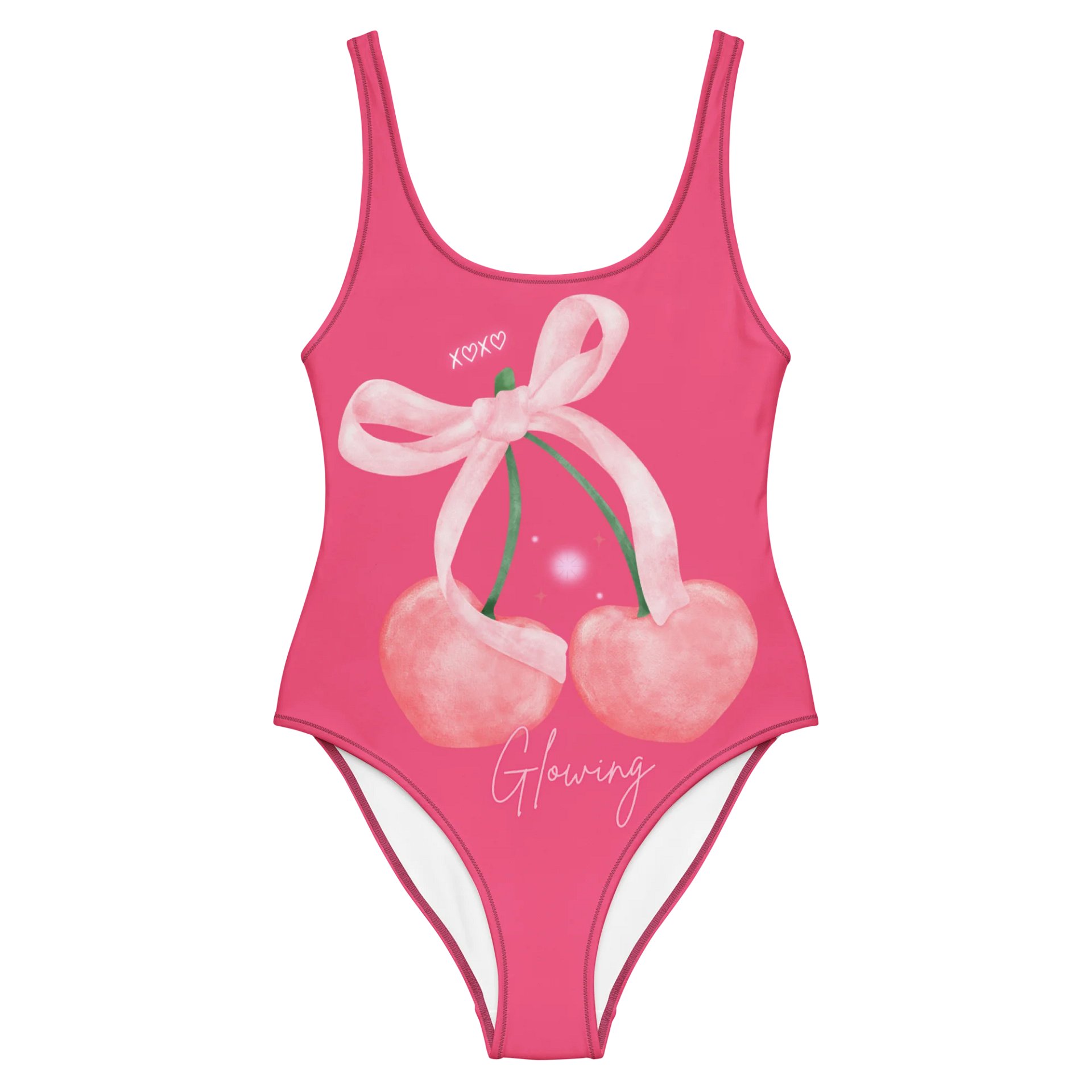 🍒 Glowlita "Cherry Kiss" Blush Pink One-Piece product image (1)