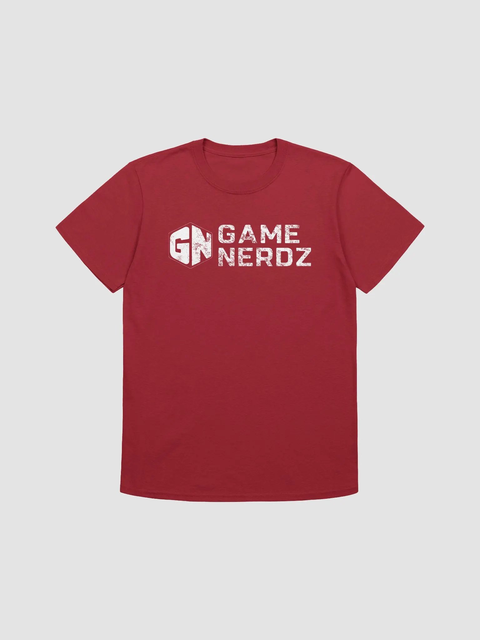 Game Nerdz Vintage Logo Gildan Softstyle Deep Red product image (1)