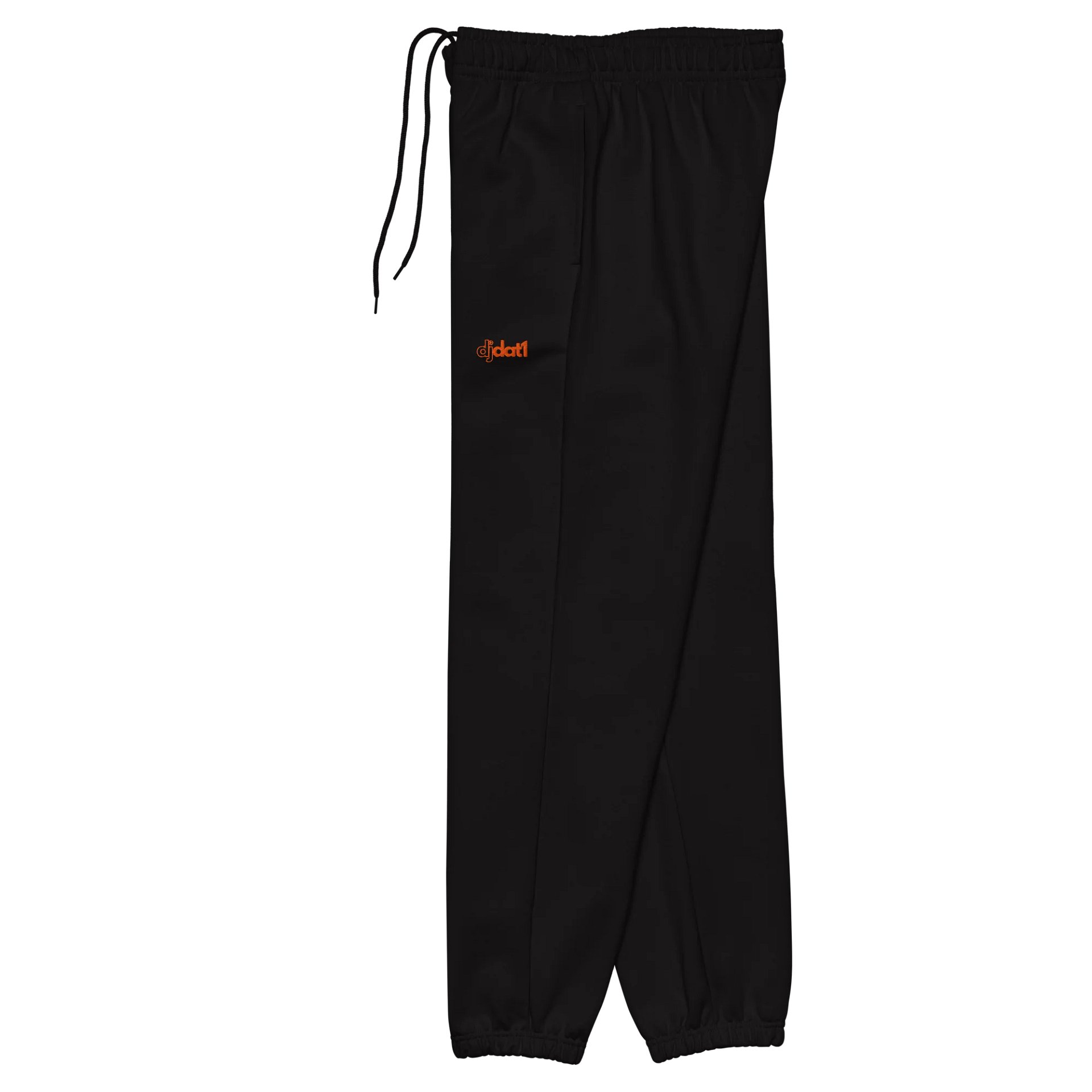 DJDAT1 Black Embroidered Sweatpant (mango logo) product image (3)
