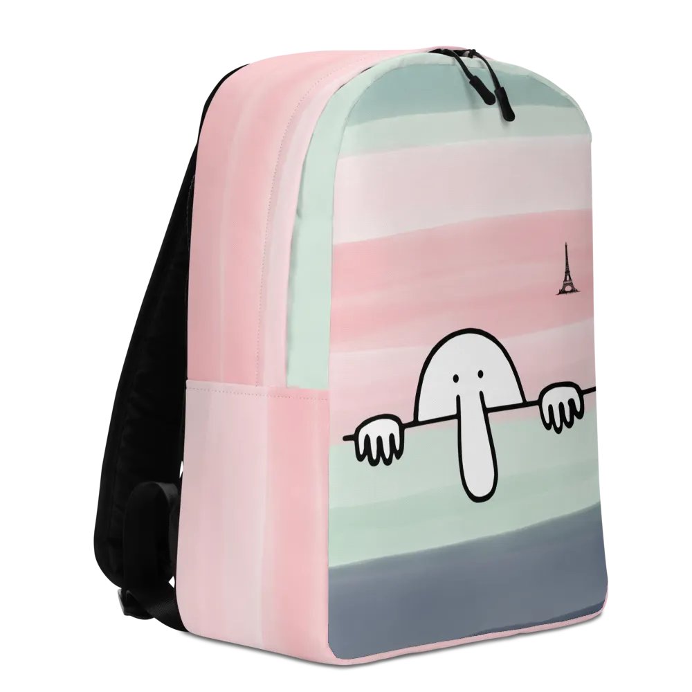 "Kilroy" All-Over Print Minimalist Backpack product image (2)
