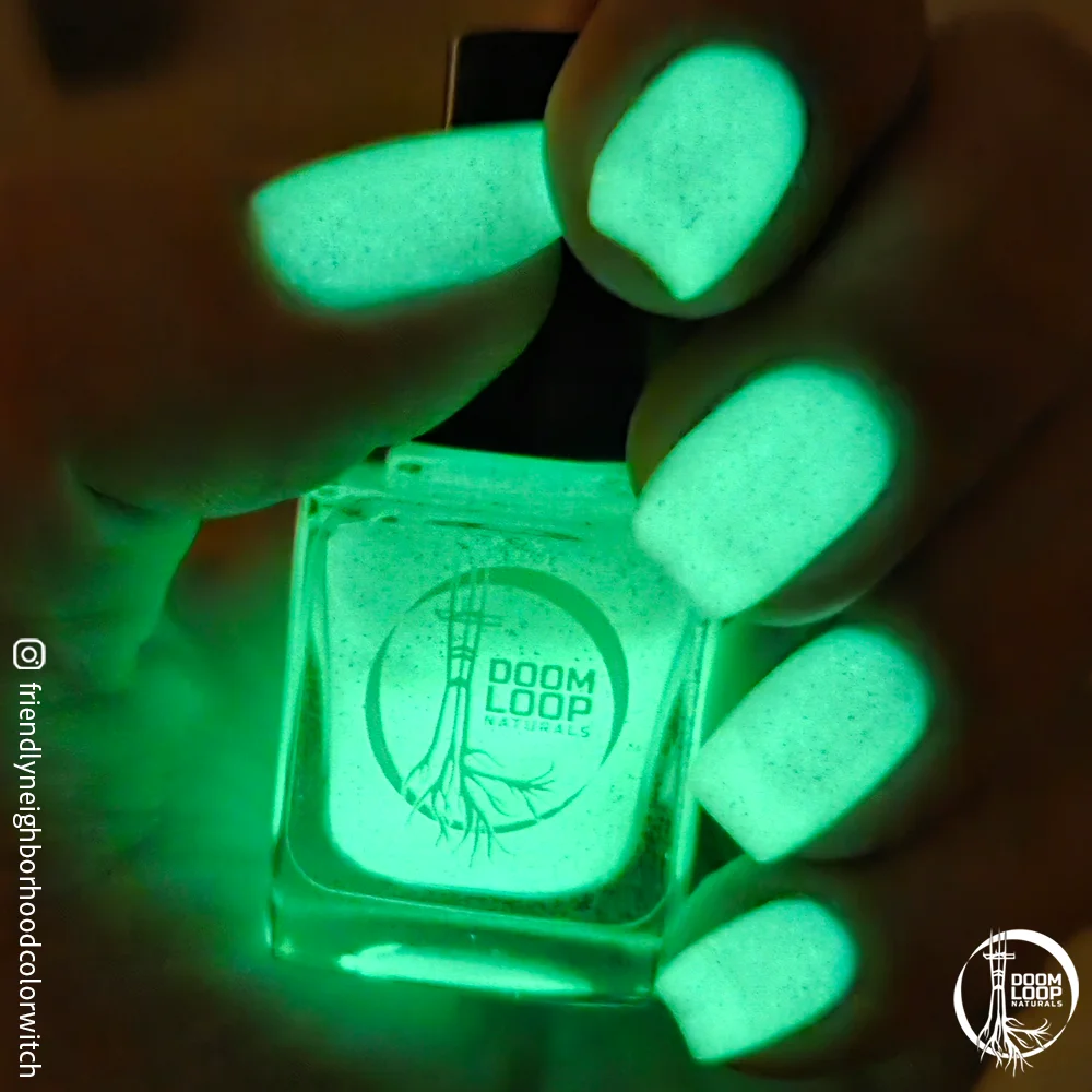 NO THANKS I ALREADY ATE - Neon Yellow-Green Glow-In-The-Dark Jelly Nail Polish product image (2)