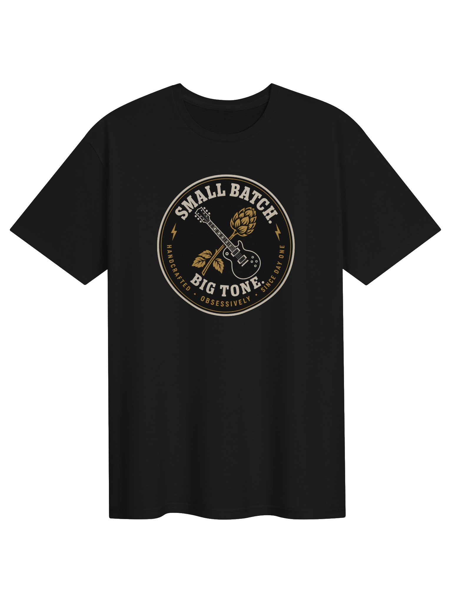 Small Batch, Big Tone - Craft Beer themed guitar t-shirt product image (2)