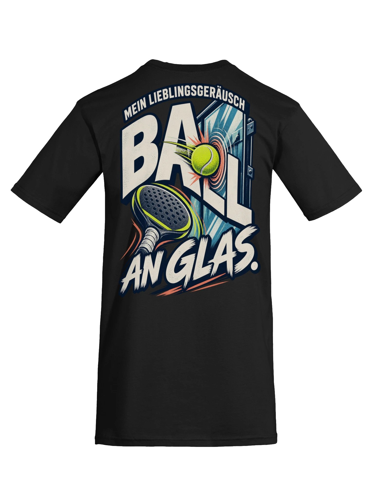 Mein Lieblingsgeräusch: Ball an Glas – Herren Padel T-Shirt product image (31)