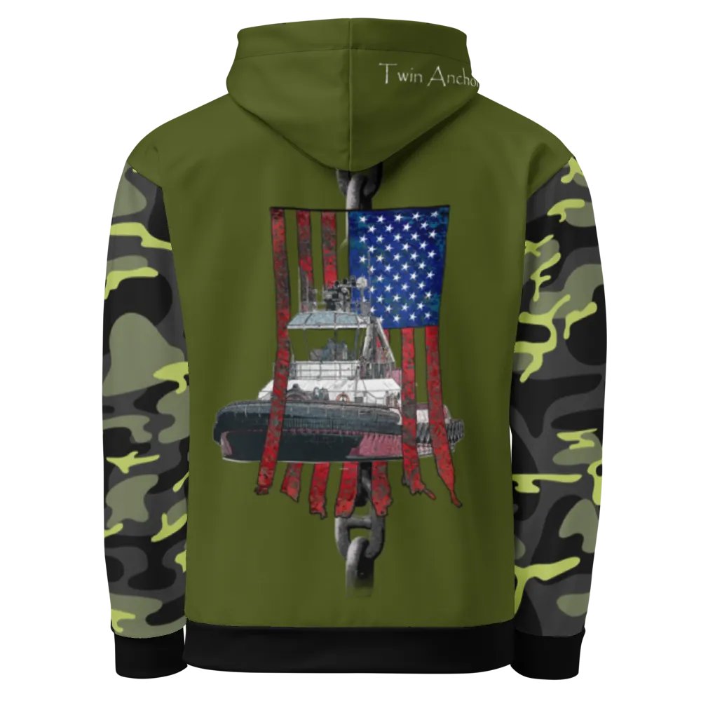 AF - Barge Bridal Chain & Athena (Camouflage & Green) – Performance Marine Wear | Twin Anchor Apparel North Current Line product image (5)