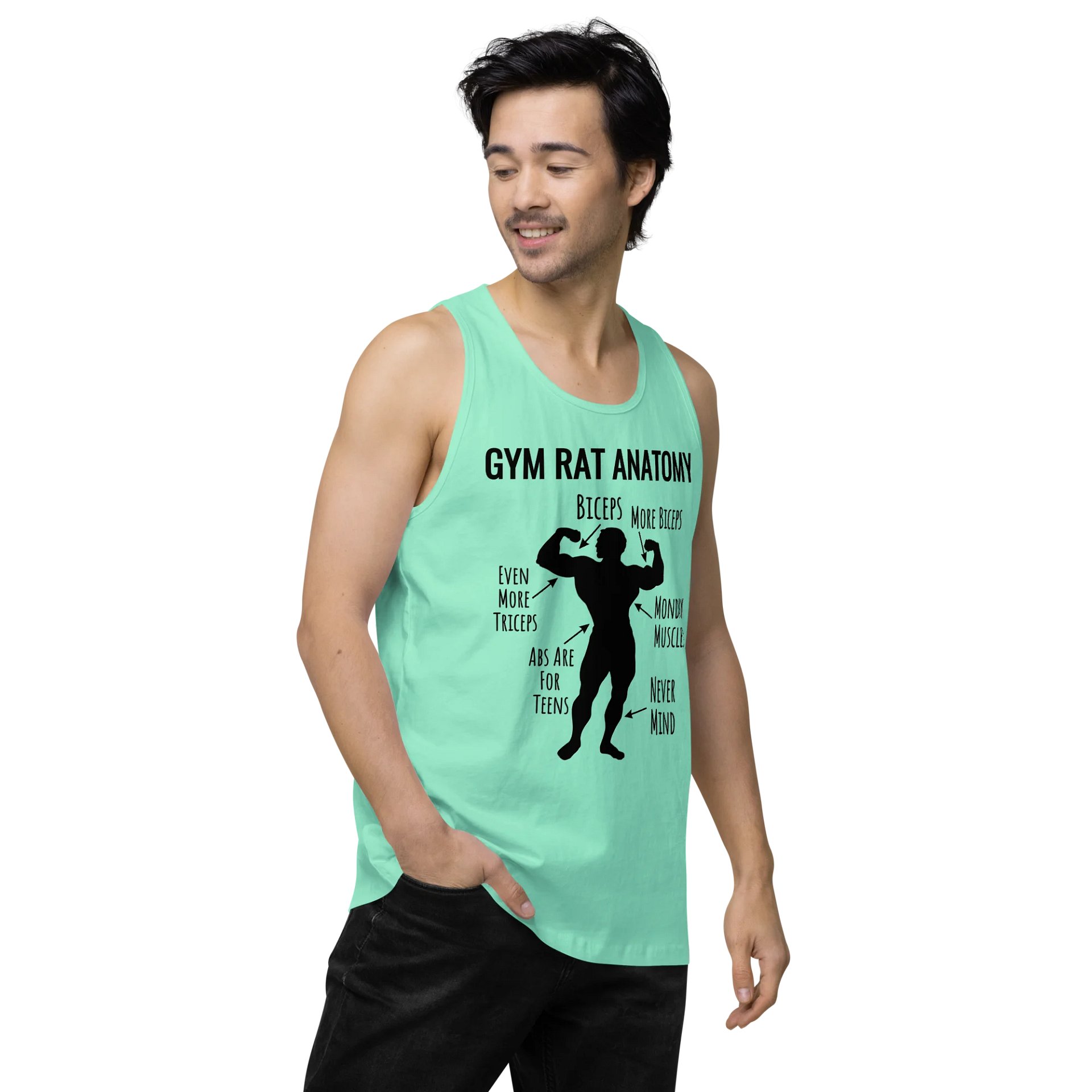 Urgers Gym Rat Anatomy Tank Top product image (19)