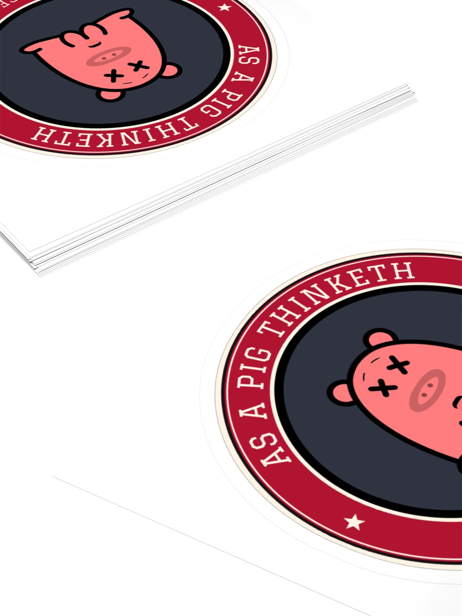 Dead Piggle Sticker | As a Pig Thinketh product image (12)