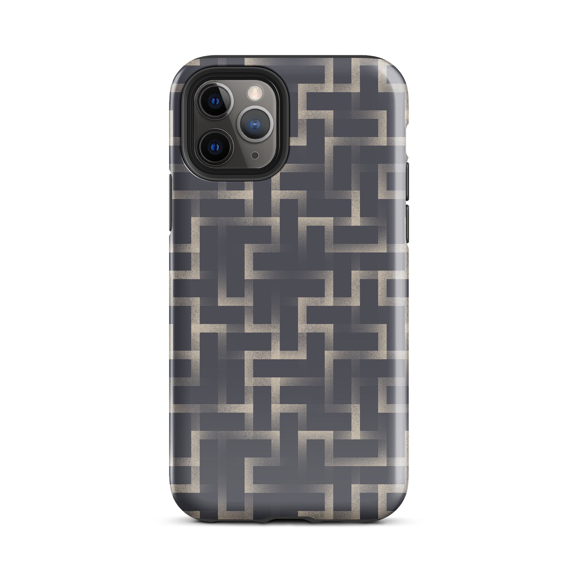 Protective iPhone Case with Geometric Grid Pattern product image (57)