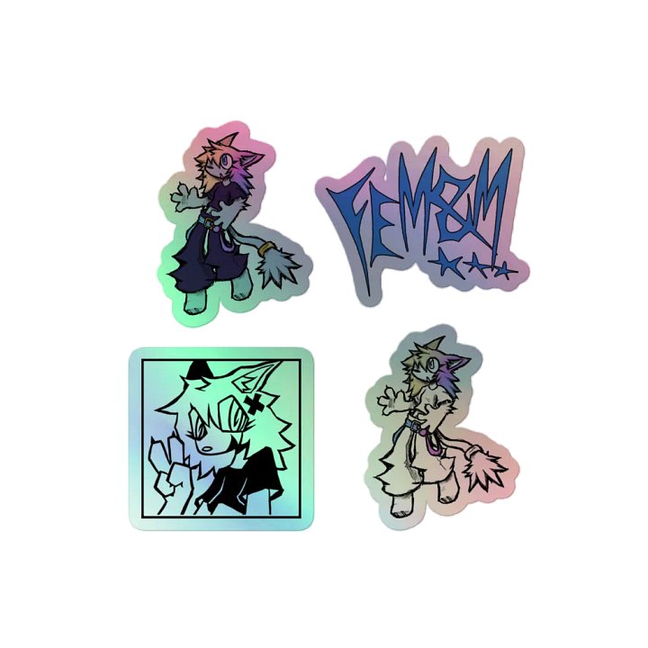 FEM&M Holo Stickers! product image (2)