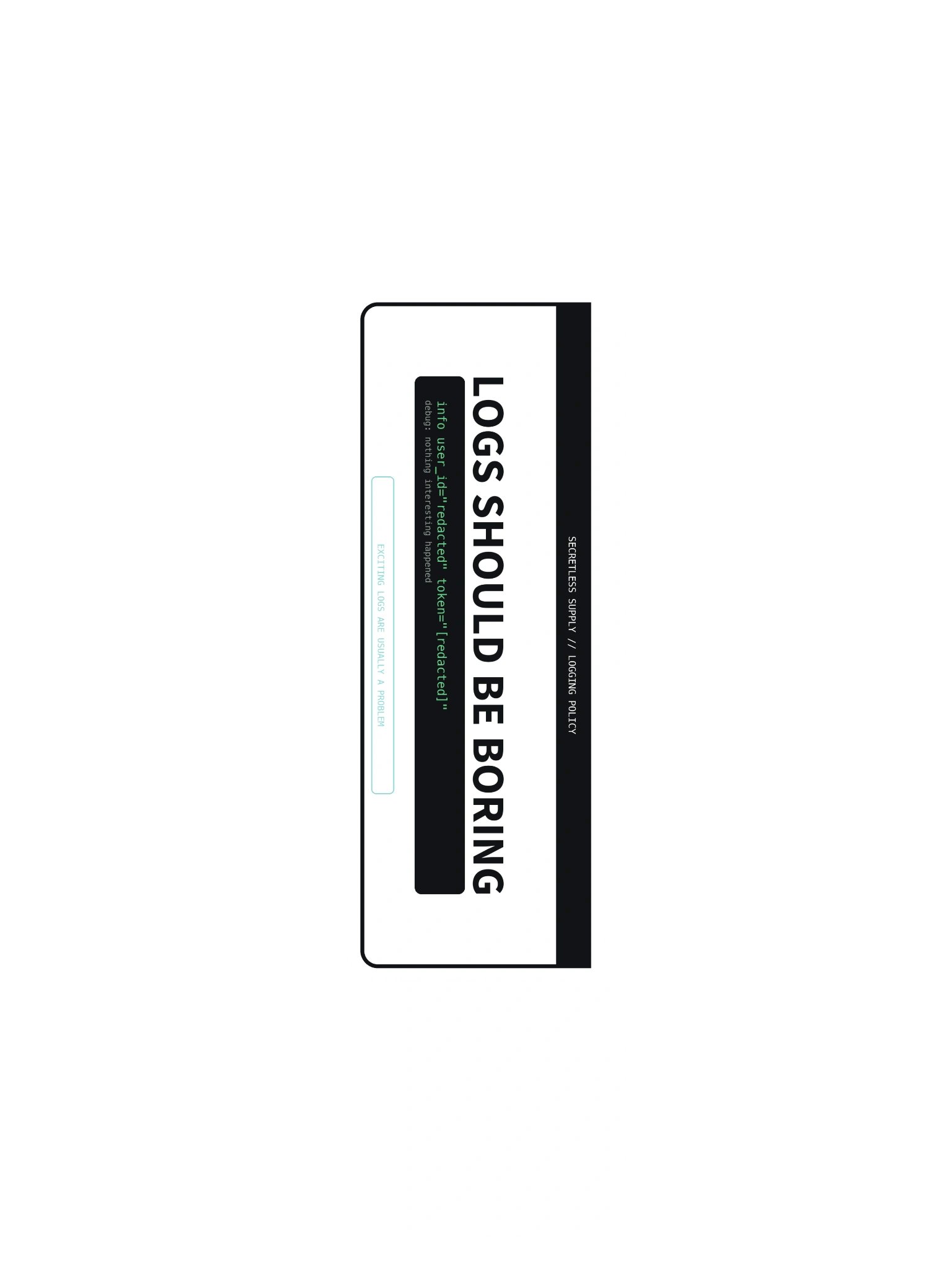 Logs Should Be Boring Sticker product image (3)