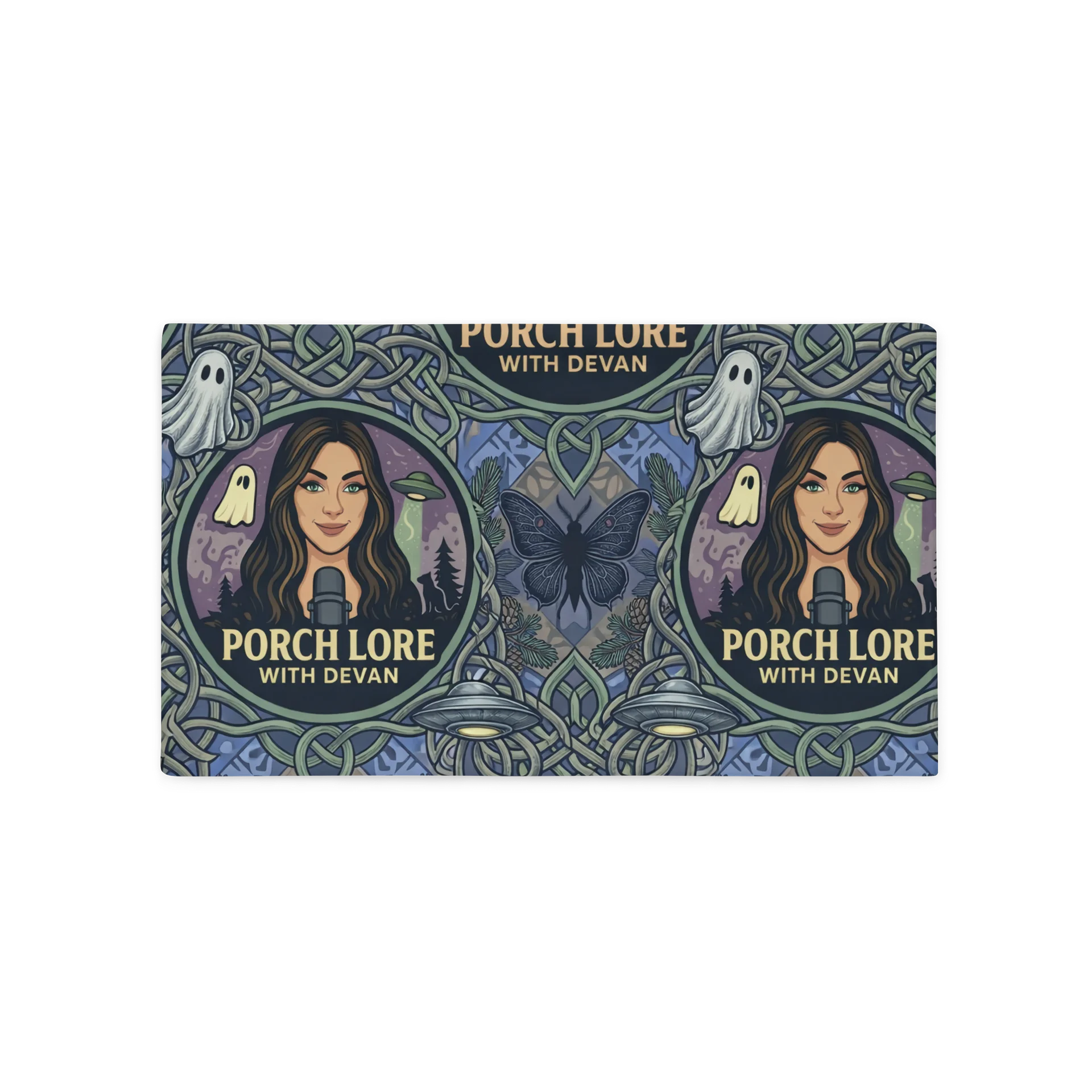 PORCH LORE DEVAN PERIWINKLE MOTH PILLOW CASE product image (5)