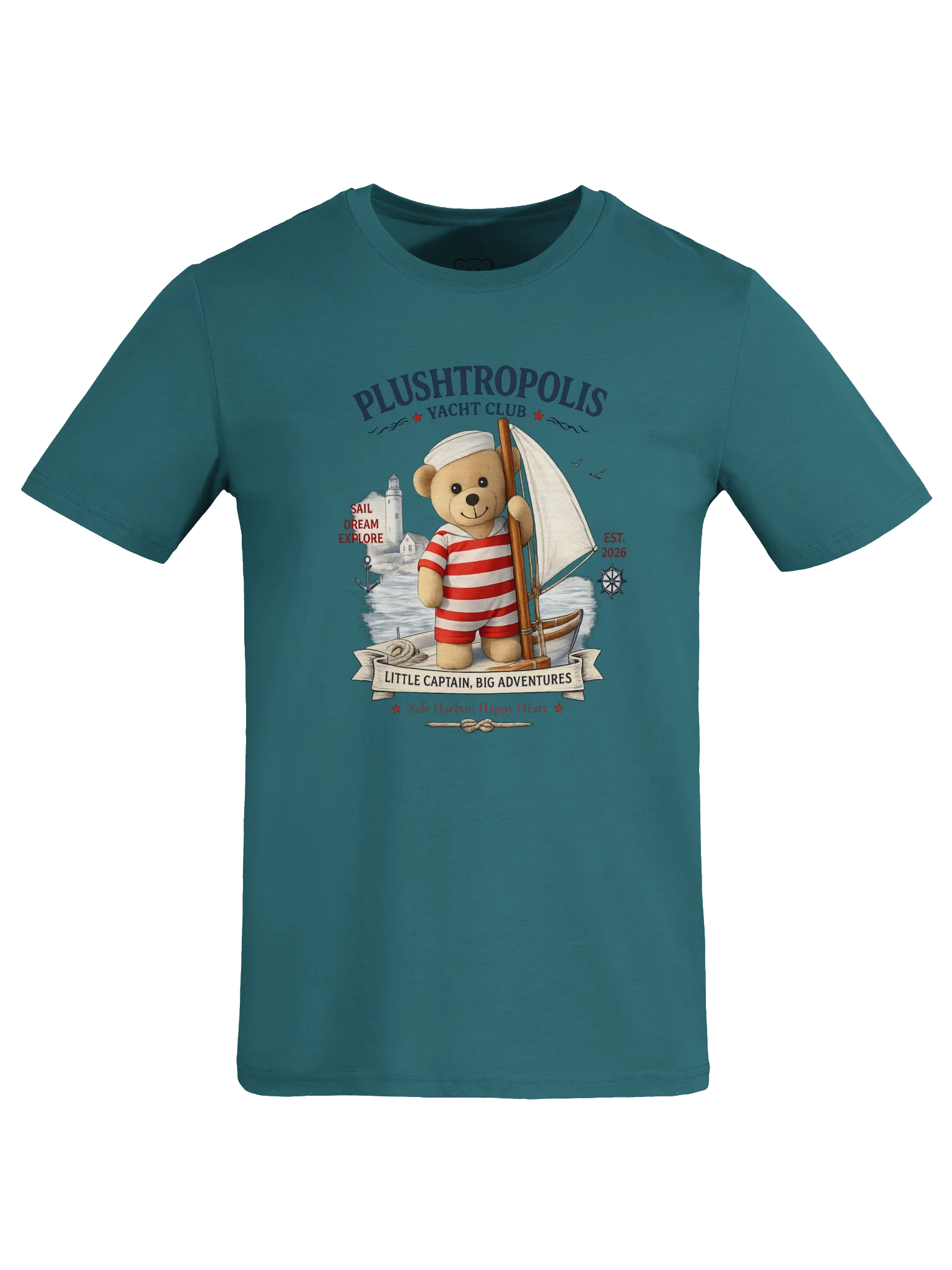 Plushtropolis Yacht Club Organic Cotton T-Shirt (Unisex) product image (7)